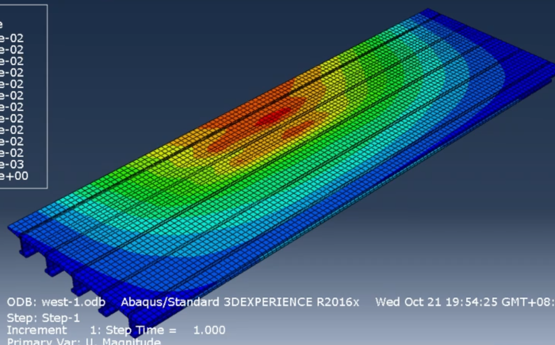 [图]ABAQUS T梁桥建模实例【入门教程】