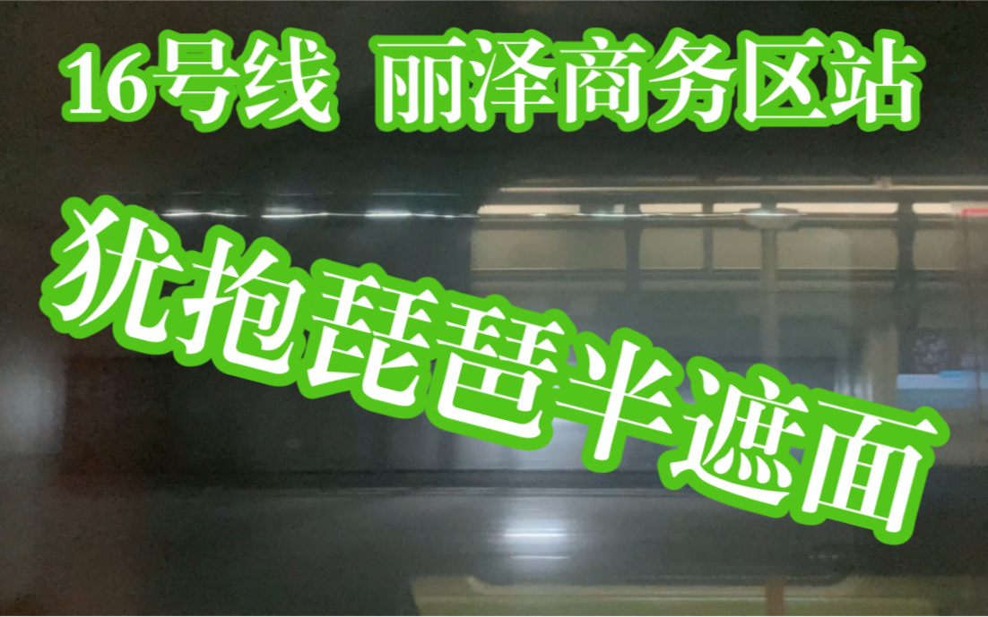 [图]北京地铁 16号线丽泽商务区站通过不停车 但也是能看清楚站台