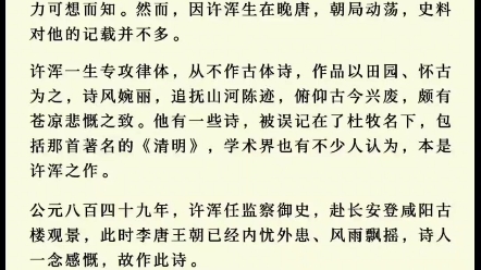 山雨欲来风满楼,故国东来渭水流——许浑咸阳城东楼哔哩哔哩bilibili