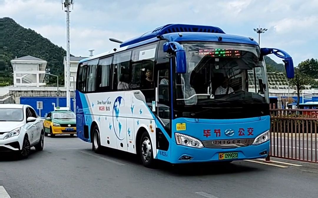 毕节公交k4路快速公交海格公交车
