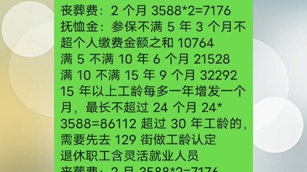 大连社保丧葬费抚恤金标准哔哩哔哩bilibili