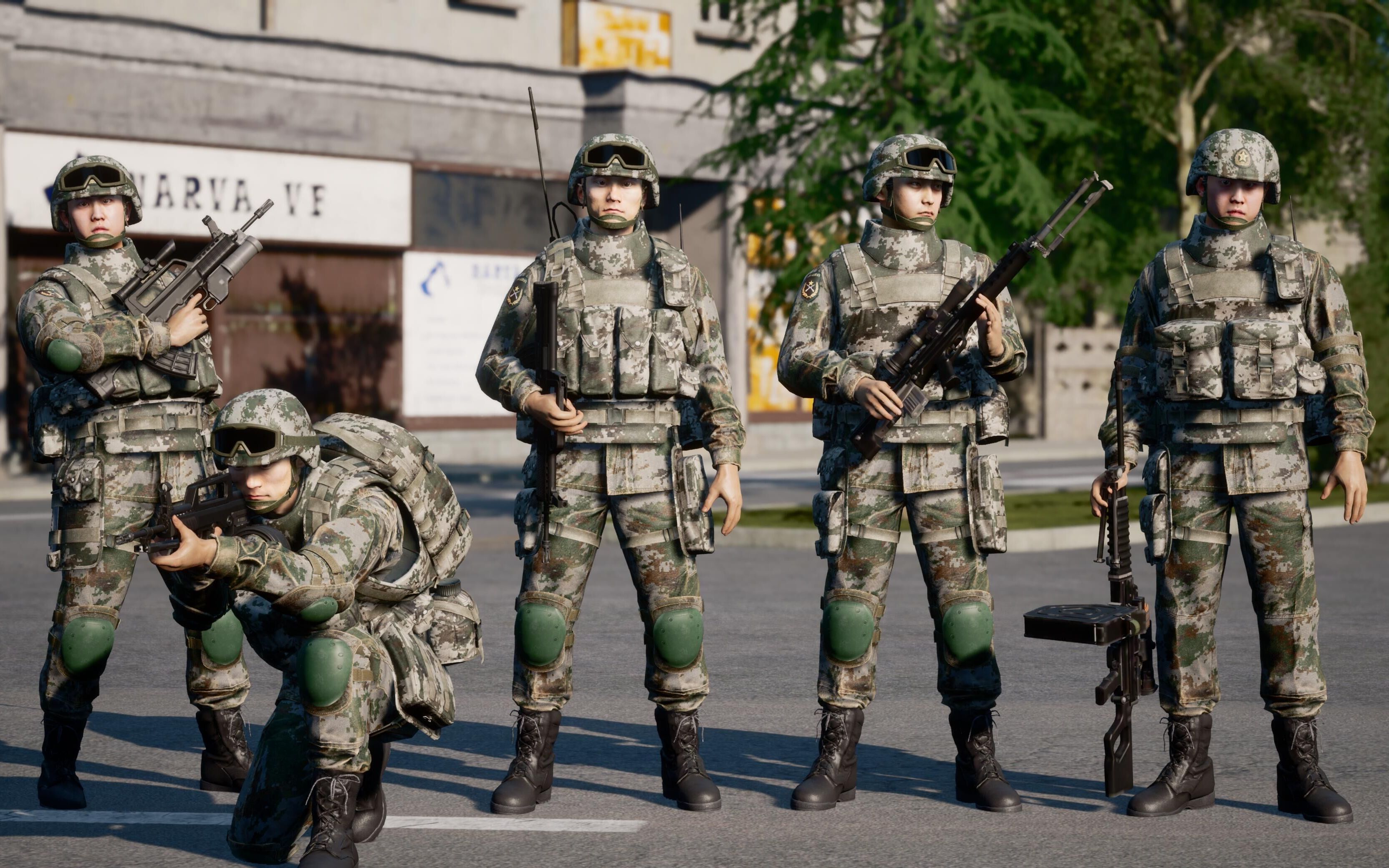 [squad]战术小队 全阵营步枪200米全自动射击