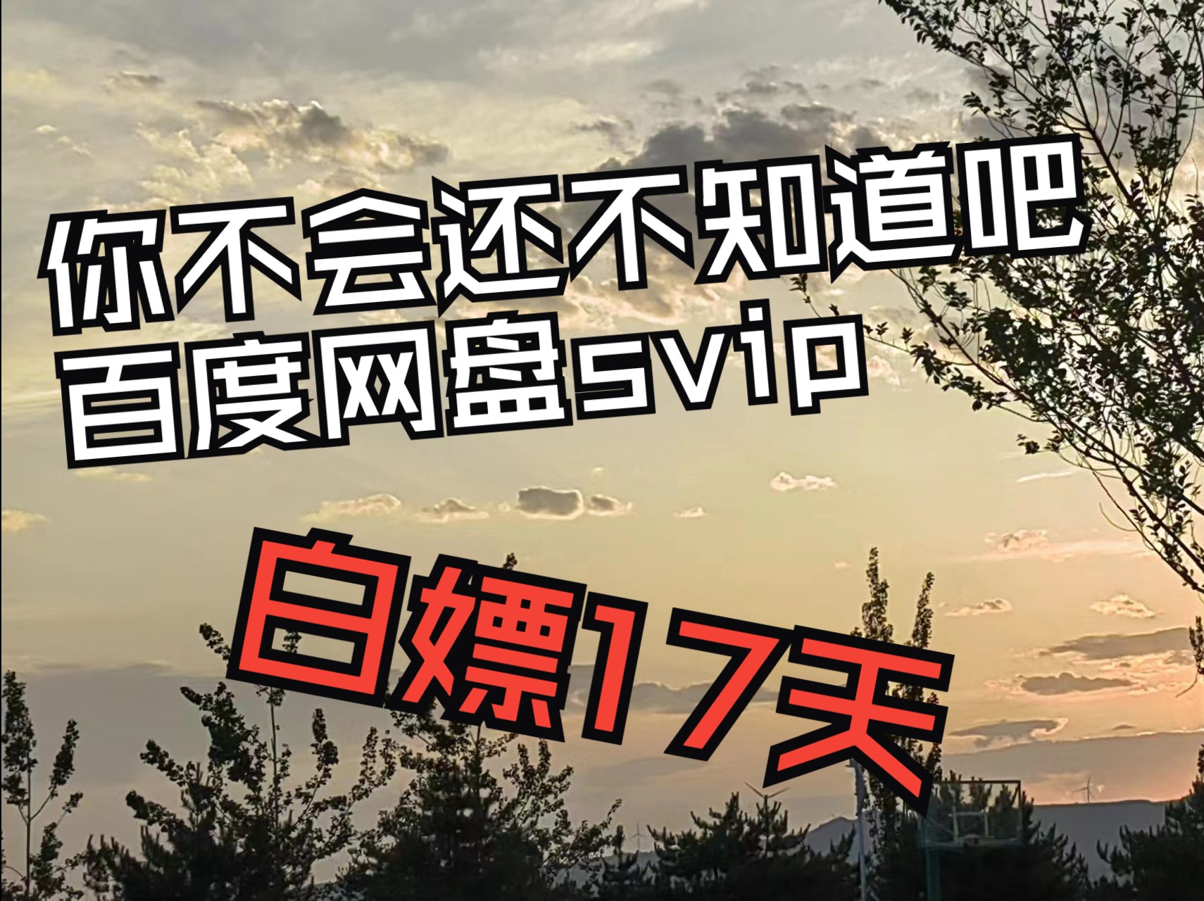 [图]2024白嫖百度网盘SVIP领取攻略_每人免费领取14天SVIP+3天VIP