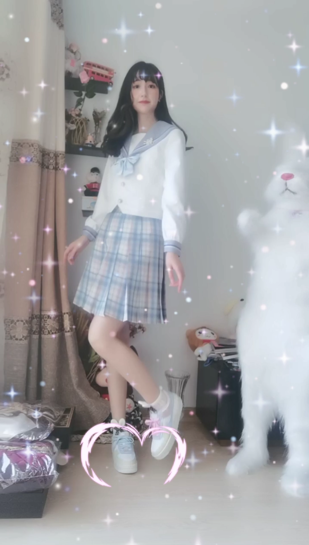 jk制服和aj的搭配?#北京##jk制服