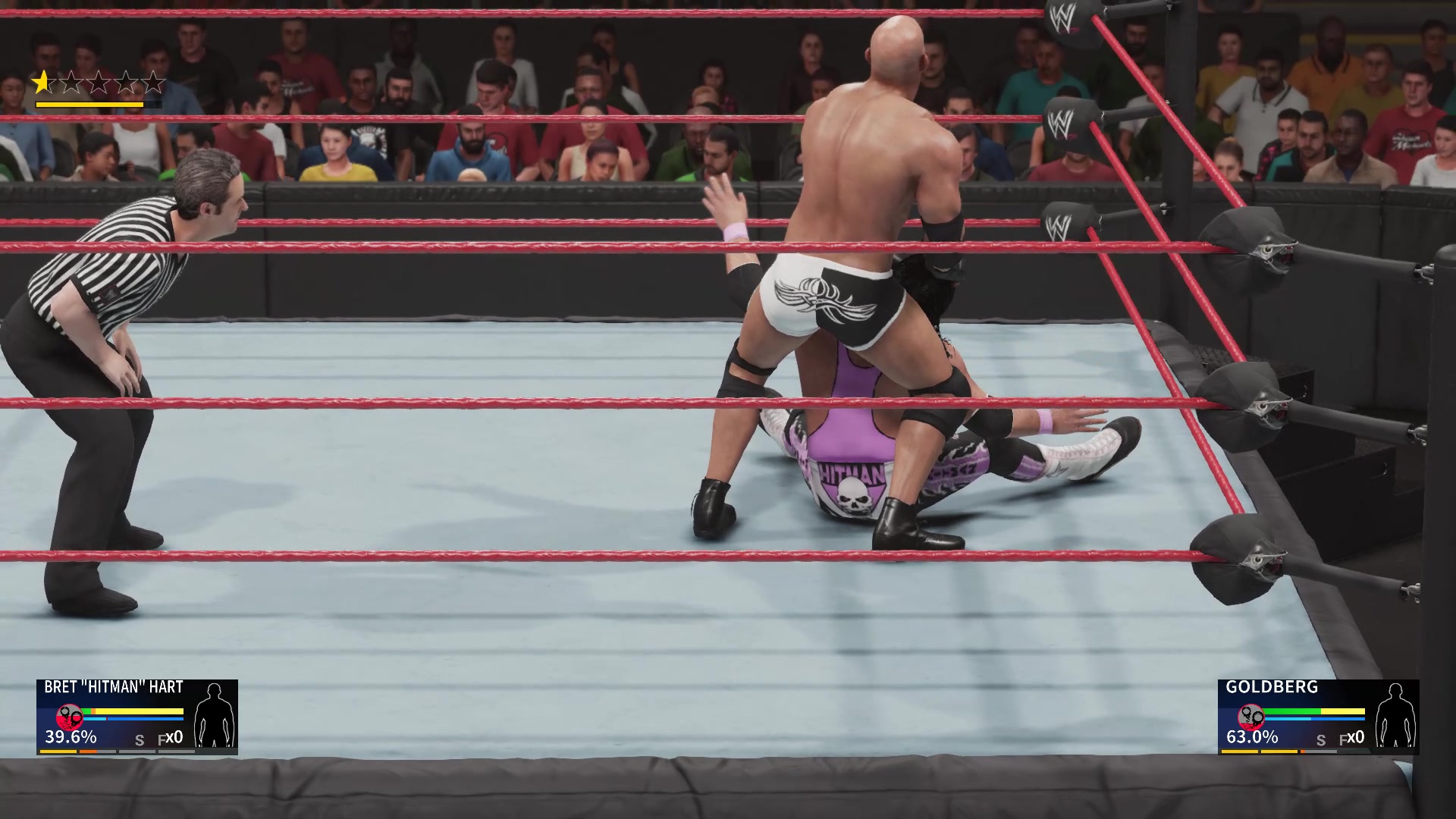 wwe2k19高柏vs布雷特哈特