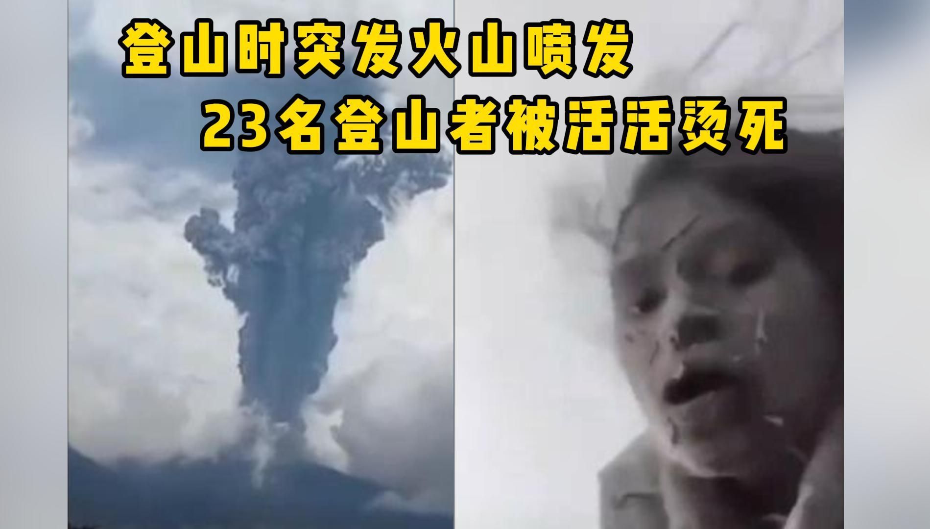 12.3火山喷发惨烈事故,现场完整版视频被爆出哔哩哔哩bilibili