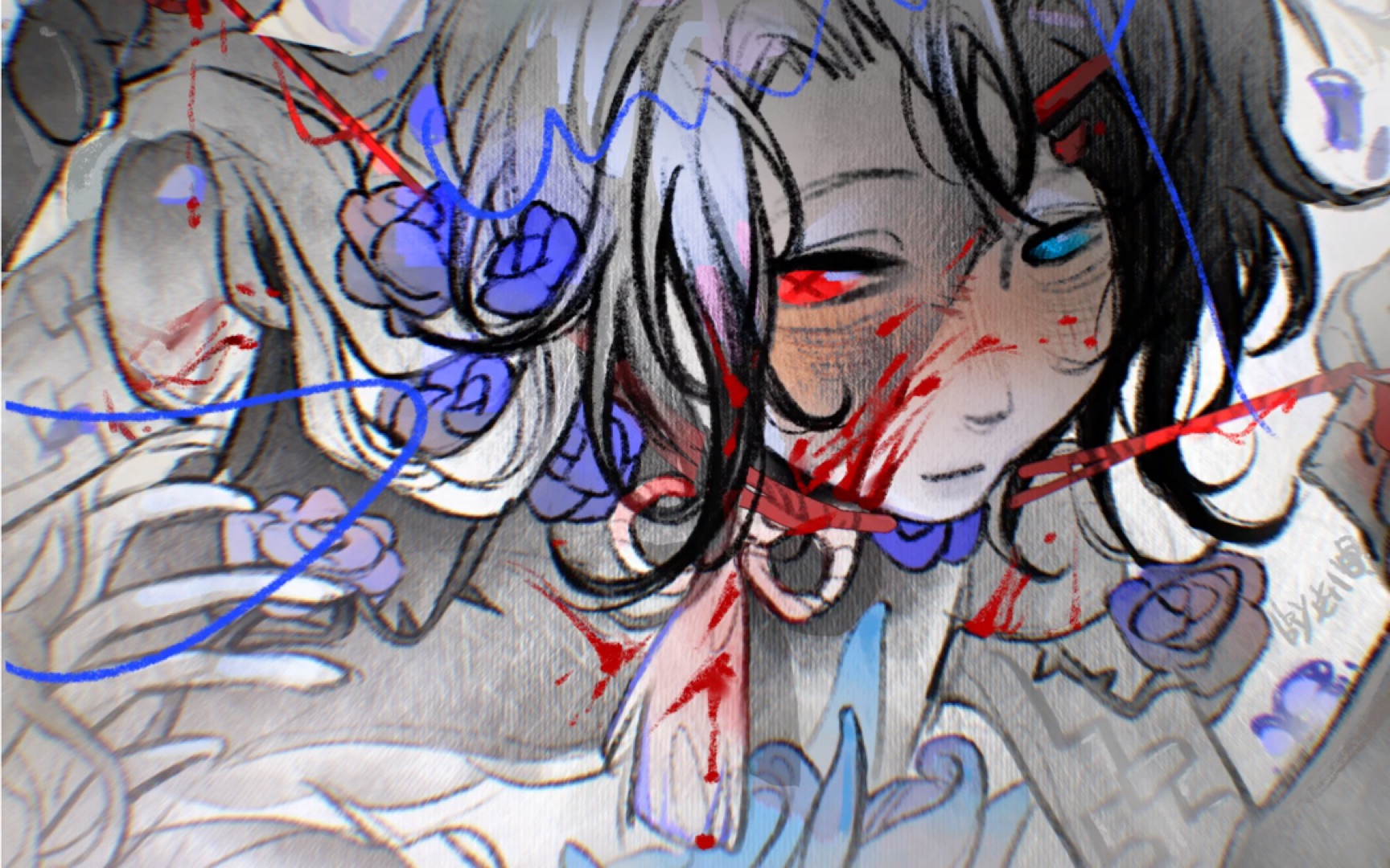 【绘画过程】勒紧我脖上的绳