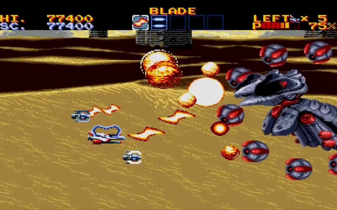 【md游戏回顾392】闪电出击4 通关视频 thunder force iv hd full run