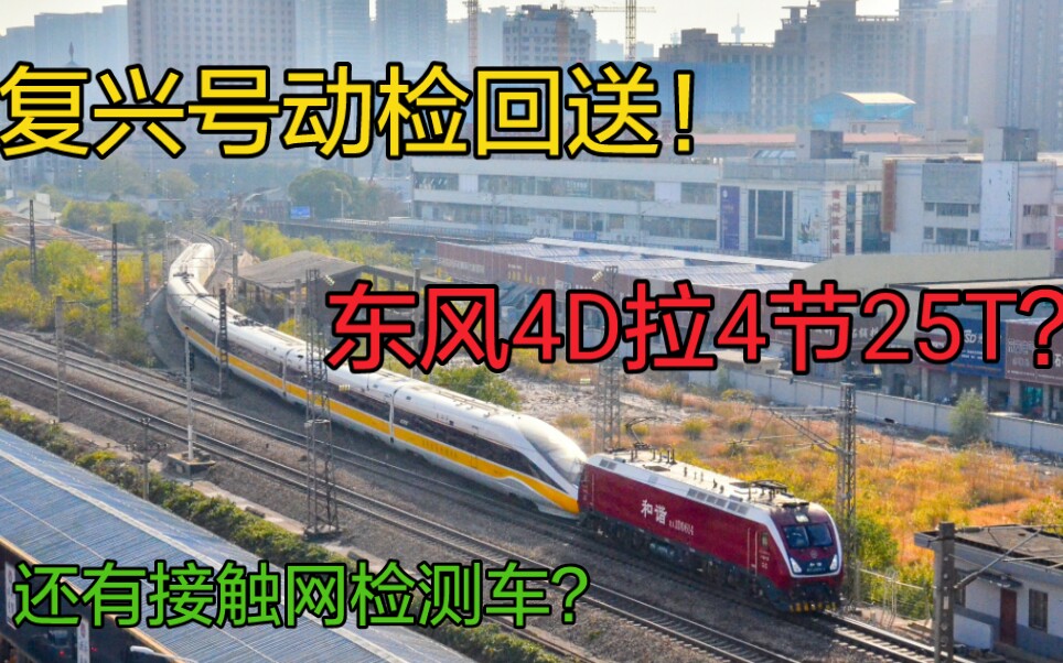 【中国铁路】【京广线】复兴号动检回送!长沙站好货日!东风4D牵引25T?12月17日拍车合集哔哩哔哩bilibili