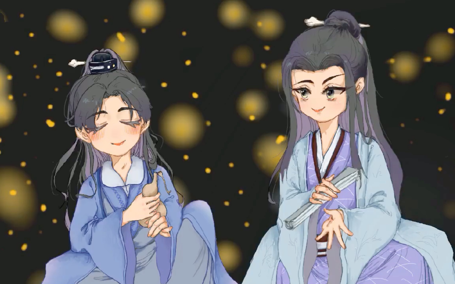 【procreate】q版浪浪钉——你身上有光我抓来看看
