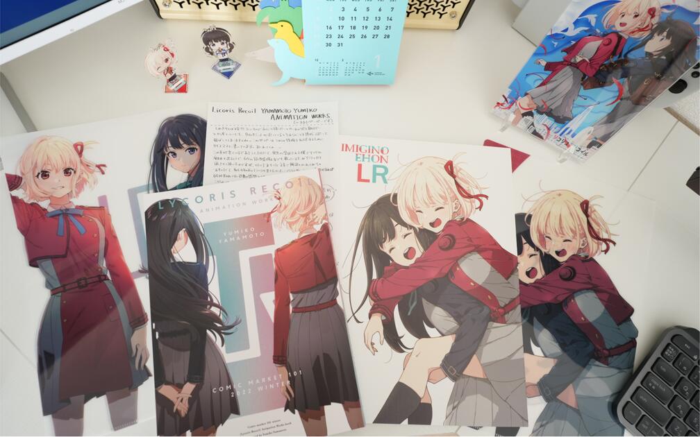 C101」Lycoris Recoil 莉可丽丝Staff本动画人设:いみぎむる画集&总作画