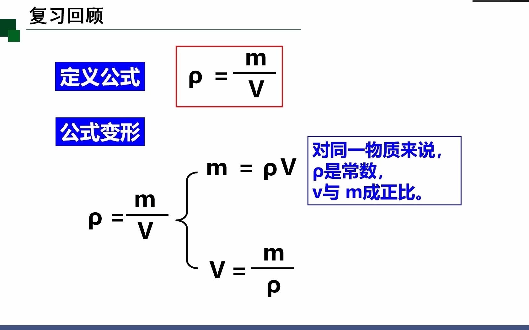 [图]浙教版初中科学七年级上册 4.3物质的密度（第二课时）教学视频