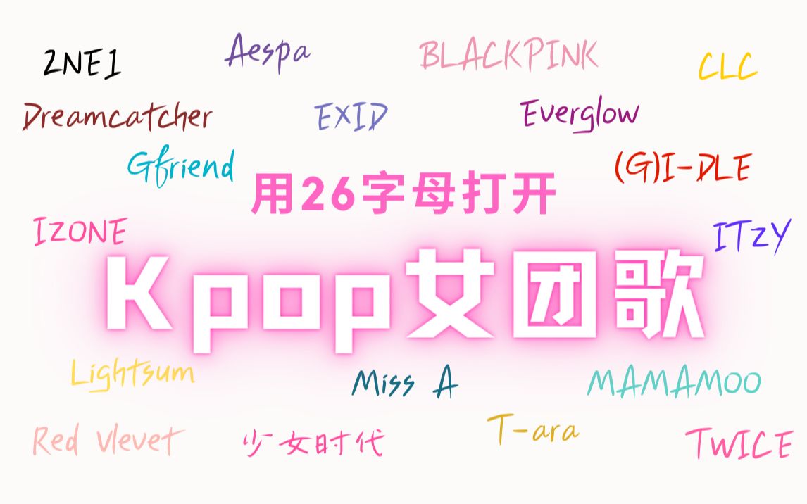 [图]【kpop个人向】Kpop女团曲（用26字母打开Kpop女团歌曲）