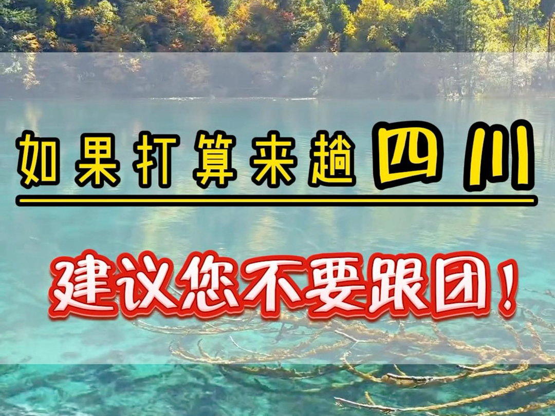 如果您打算来一趟四川建议您千万不要跟团.因为时间太赶根本玩不好.如果您一定要来,那么请看完这份半自由行攻略在出去吧.#九寨沟旅游攻略 #四川...