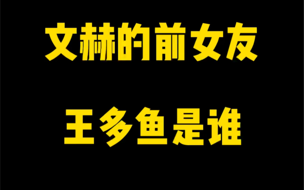 文赫的前女友,王多鱼是谁?哔哩哔哩bilibili