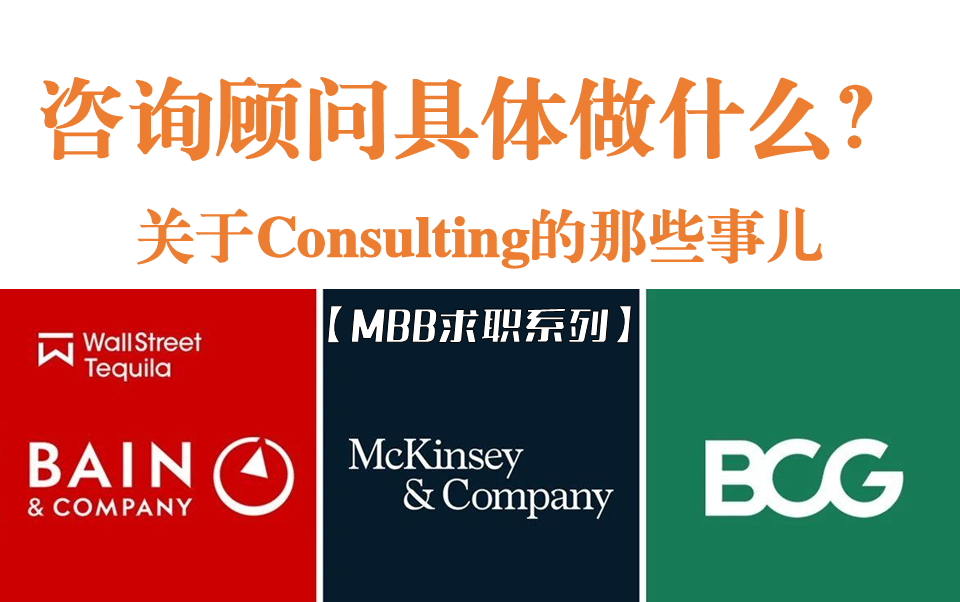 【Consulting!】咨询顾问具体在做什么(中英字幕)哔哩哔哩bilibili