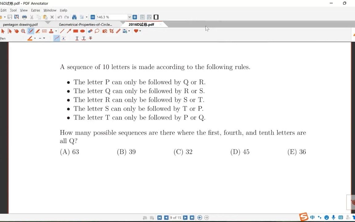 澳大利亚数学竞赛AMC 2016年Intermediate (G910年级组)真题上课录屏哔哩哔哩bilibili