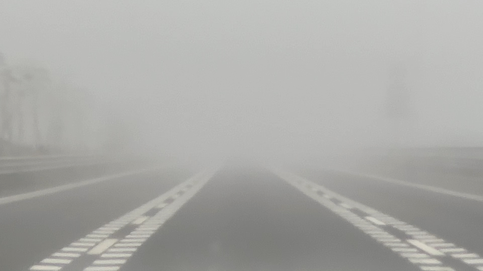 这样的超级大雾天可曾见过!