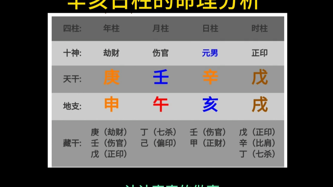 辛亥的命 理分析哔哩哔哩bilibili