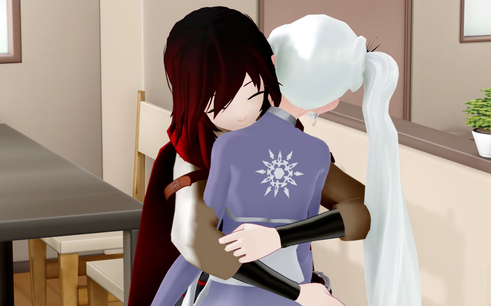 【rwby/mmd/红白温情小剧场】"30秒不够,再抱我一下"