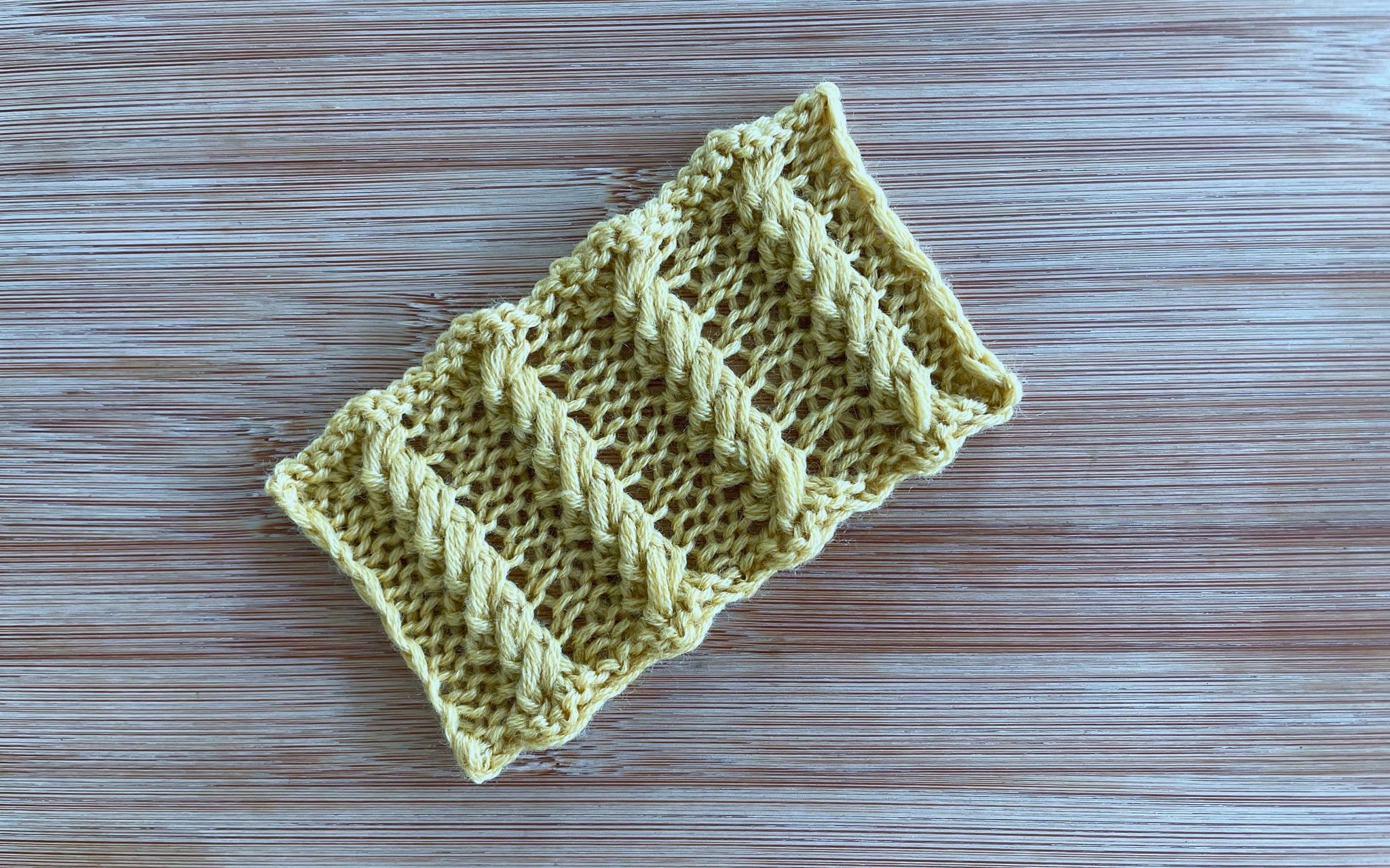 【轻描编织】一款织法新颖的麻花花样,特别紧致立体,织外套和配饰都不