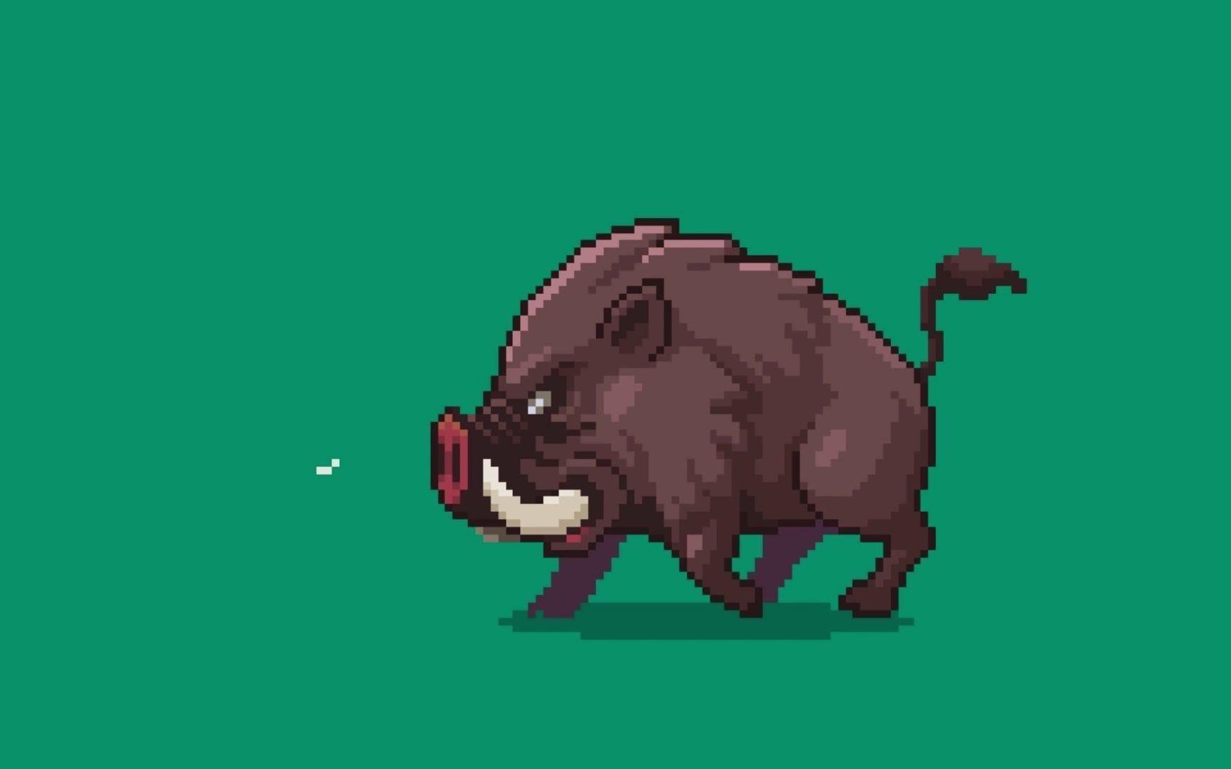 【像素野猪】绘画 简单动画制作