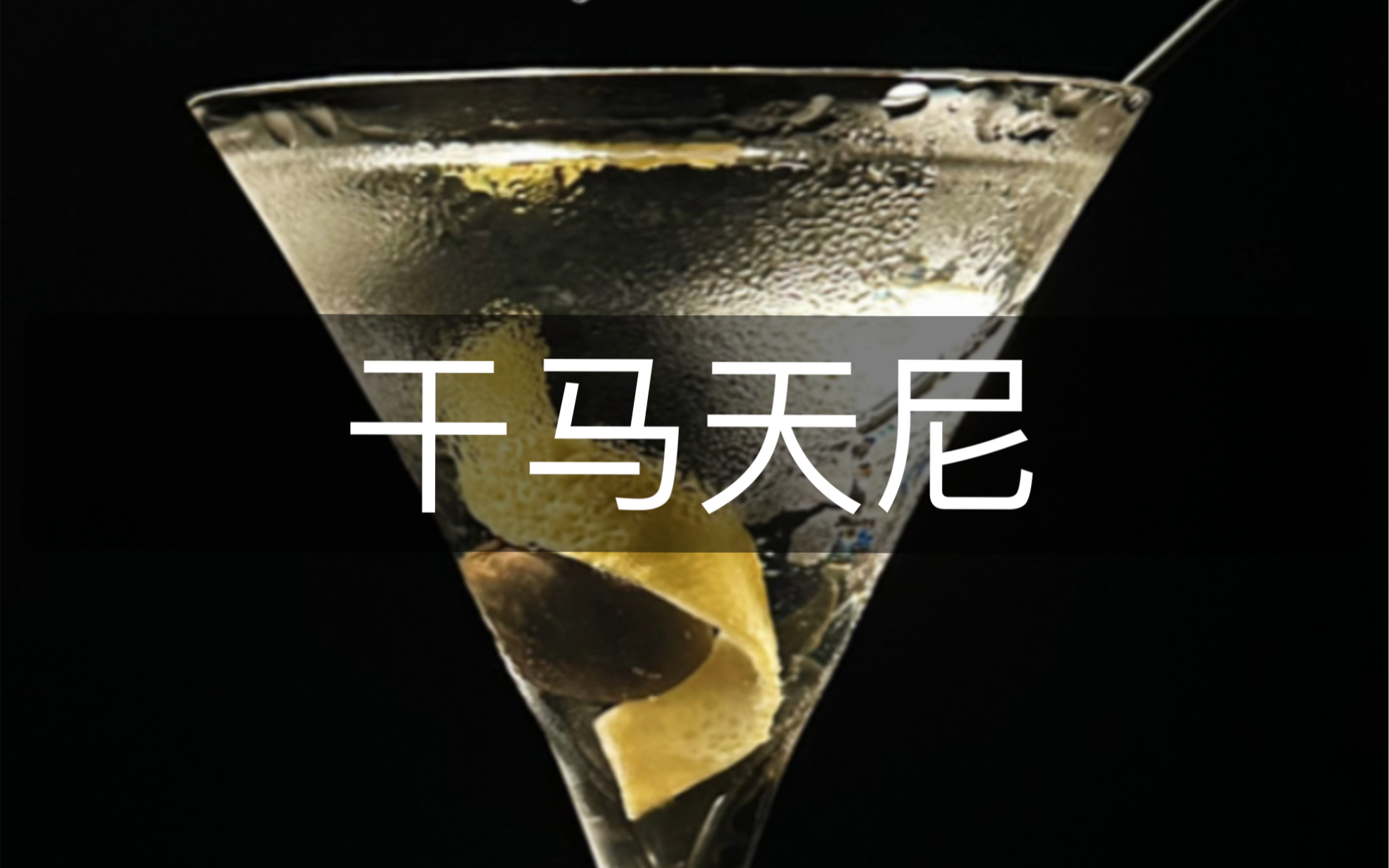 居家调酒第7杯:干马天尼哔哩哔哩bilibili