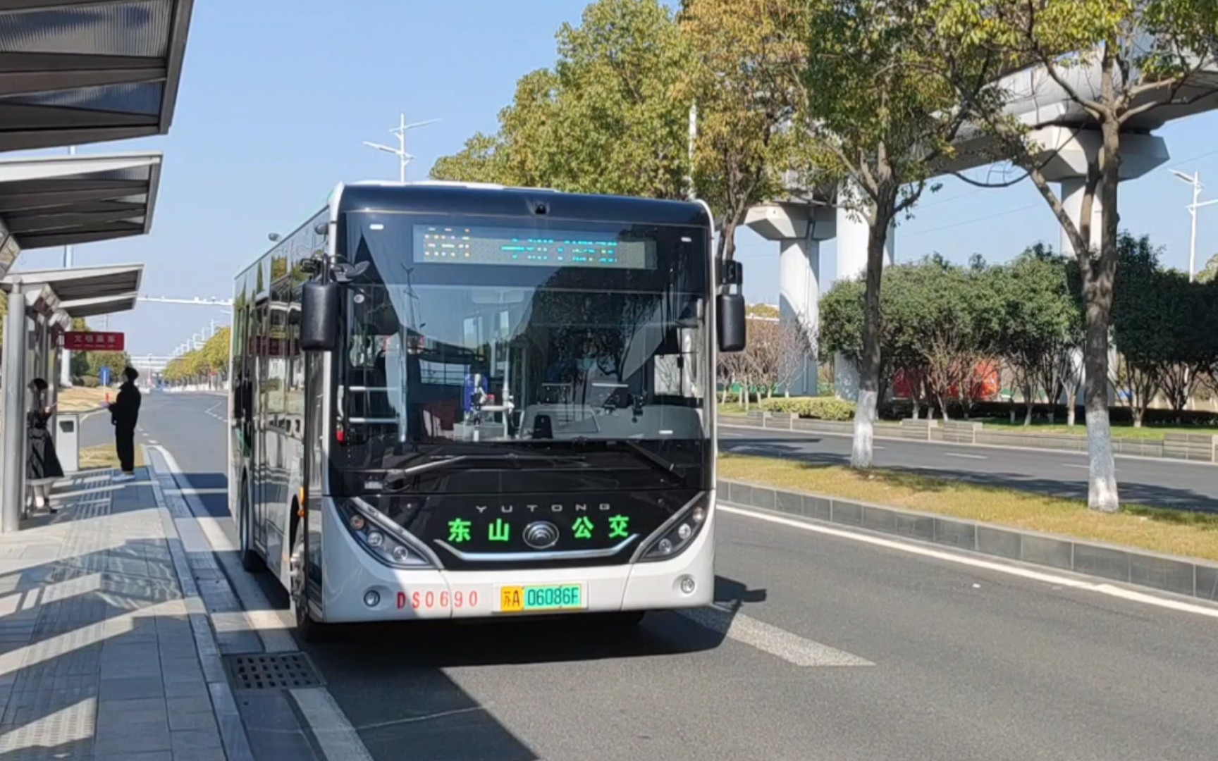 南京东山公交 zk6856chevpg1 运行实录