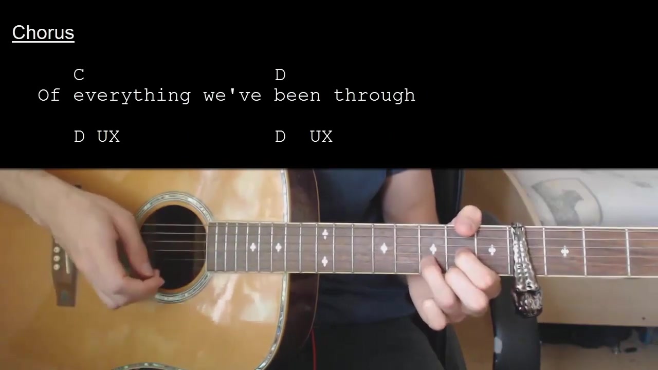 maroon5魔力红memories吉他简单扫弦弹唱教程