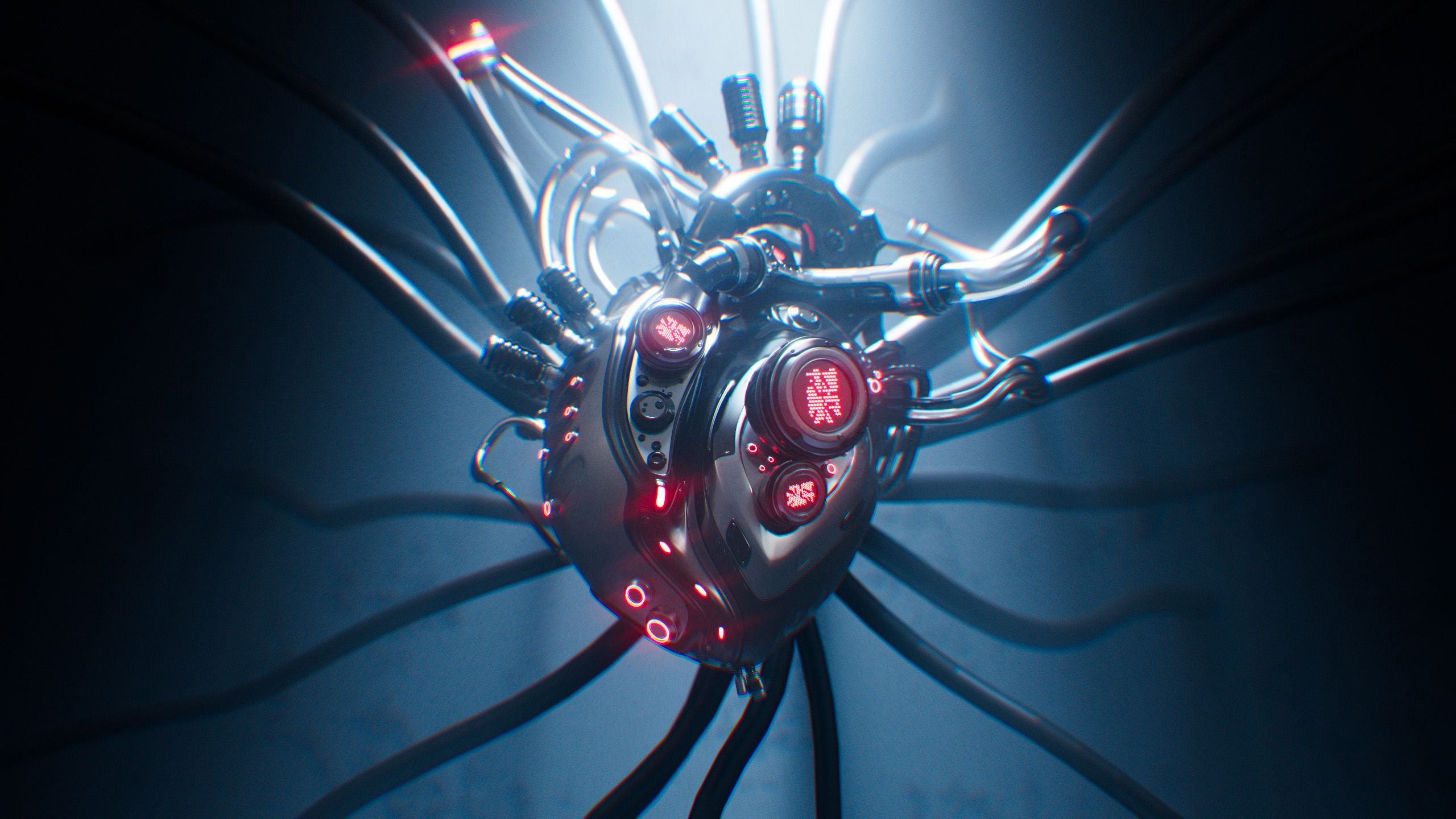 c4d vray 静态案例5 全流程科幻风格机械心脏