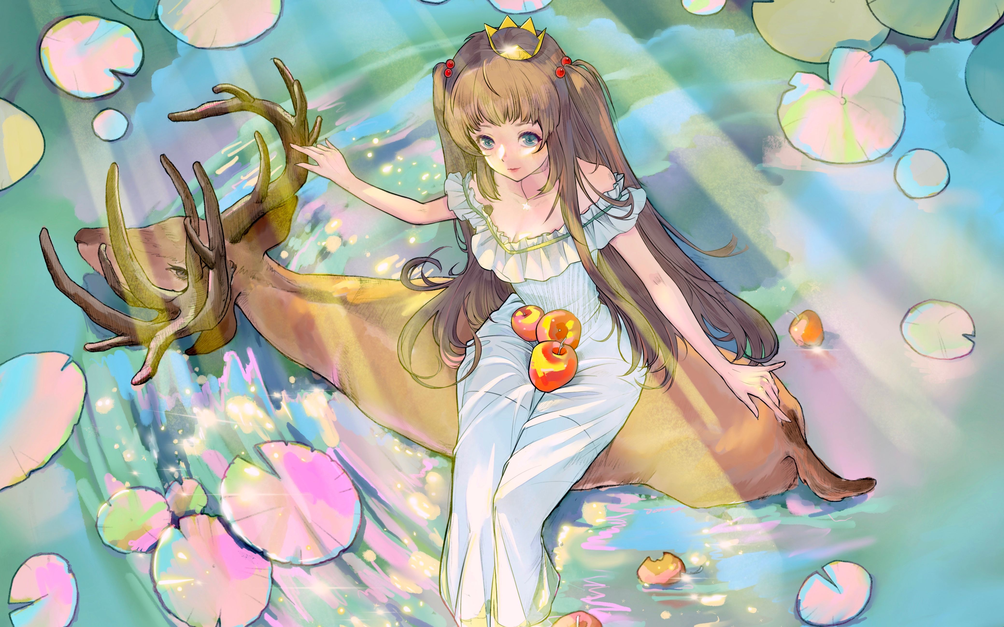 procreate鹿与少女