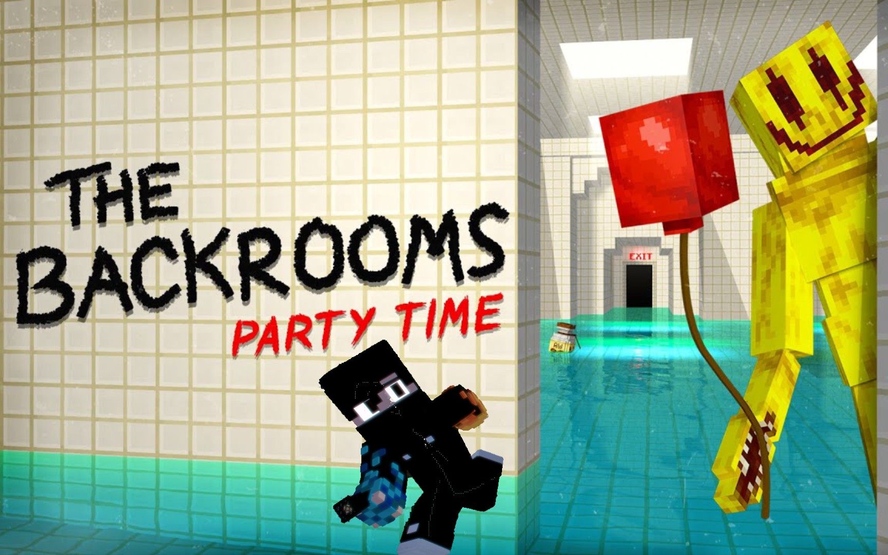 [图]Slendytubbies老玩家挑战 我的世界Minecraft Pe The Backrooms DLC 后室跑图通关 3重回level1（偶遇派对客）