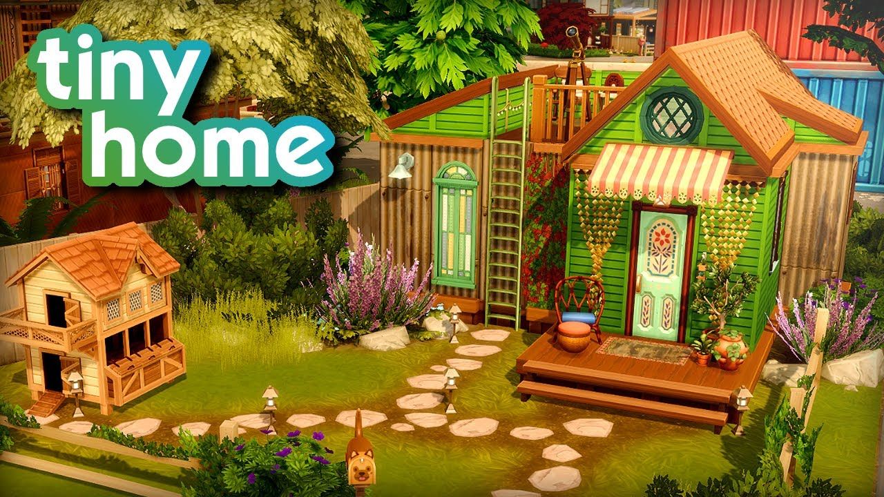 模拟人生4速建搬运:thrifty tiny home - the sims 4 speed build