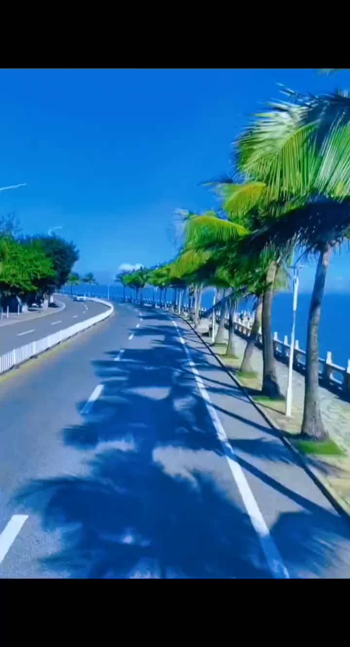 海滩景色美如画人生就像夏天的厨房听歌赏景