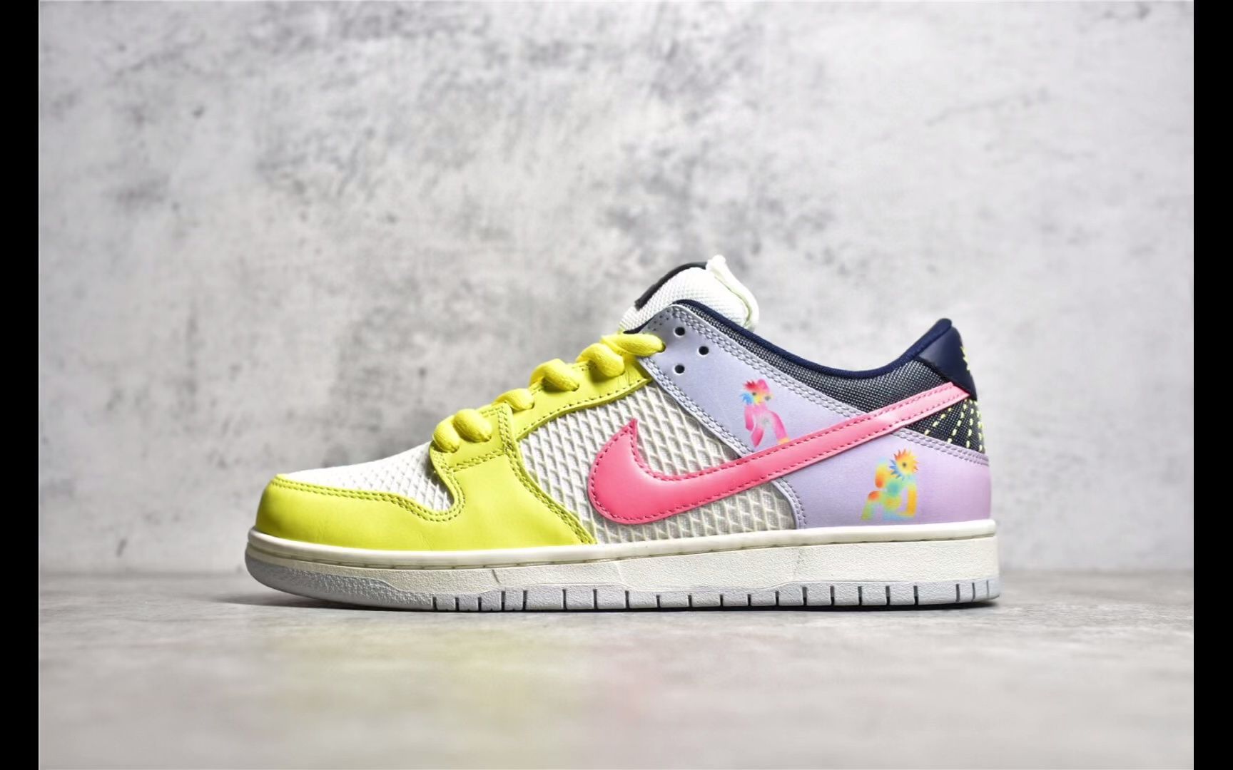耐克 nike sb dunk low be true 太阳笑脸刺绣彩虹主题低帮运动鞋