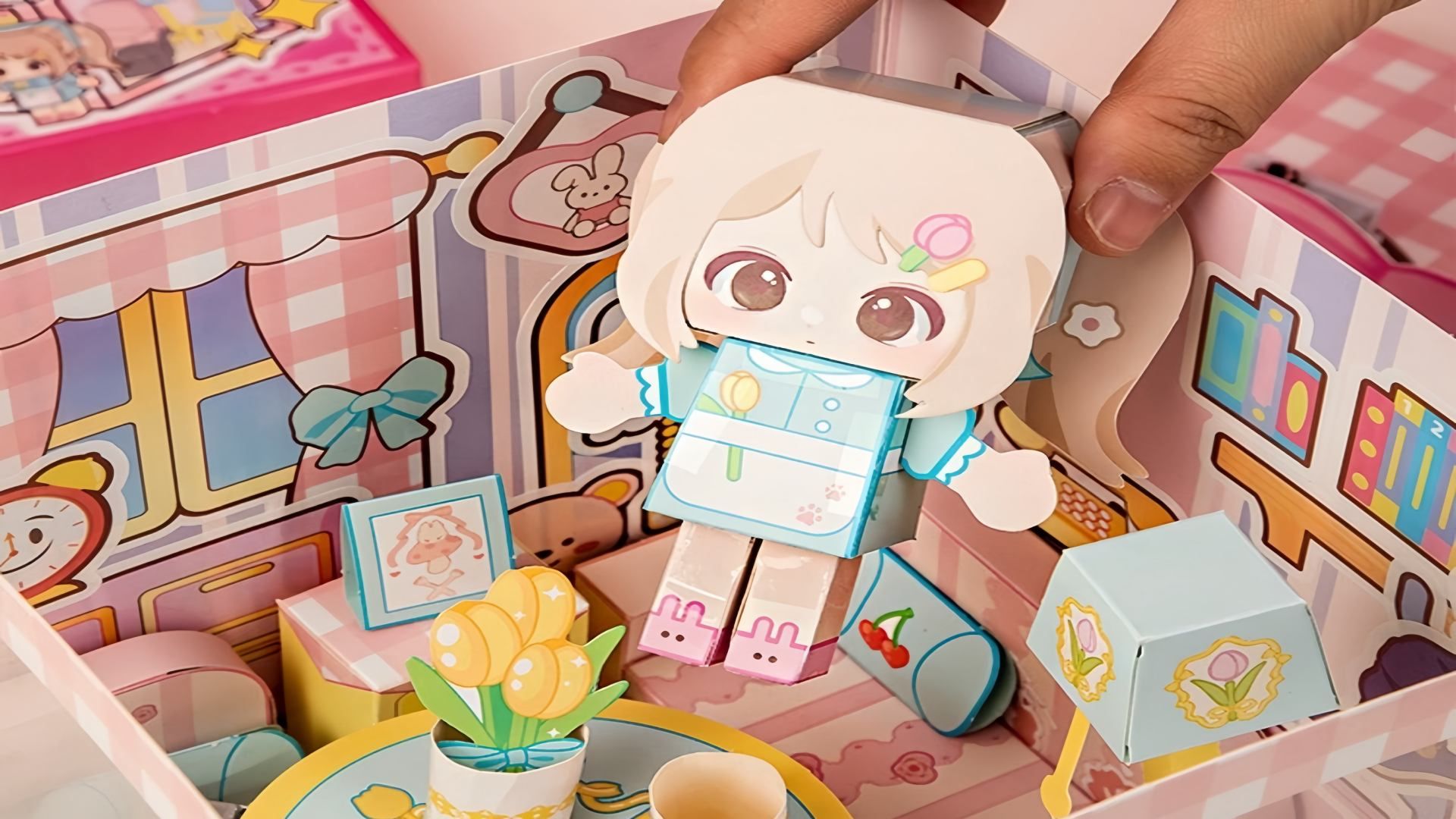 安静书 迷你世界 立体小屋 礼盒贴纸 diy 3d书 声控 白噪音 沉浸式