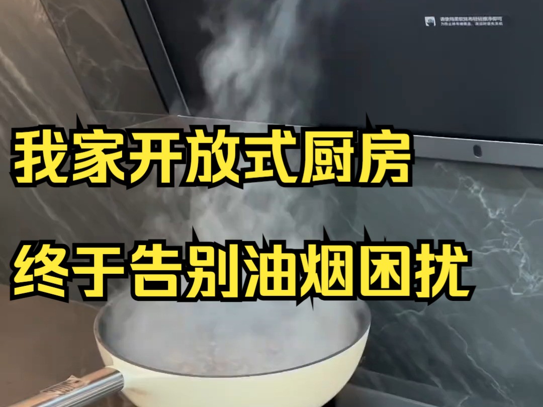 我家开放式厨房终于告别油烟困扰,以后总算是和痛苦下厨说拜拜了!哔哩哔哩bilibili