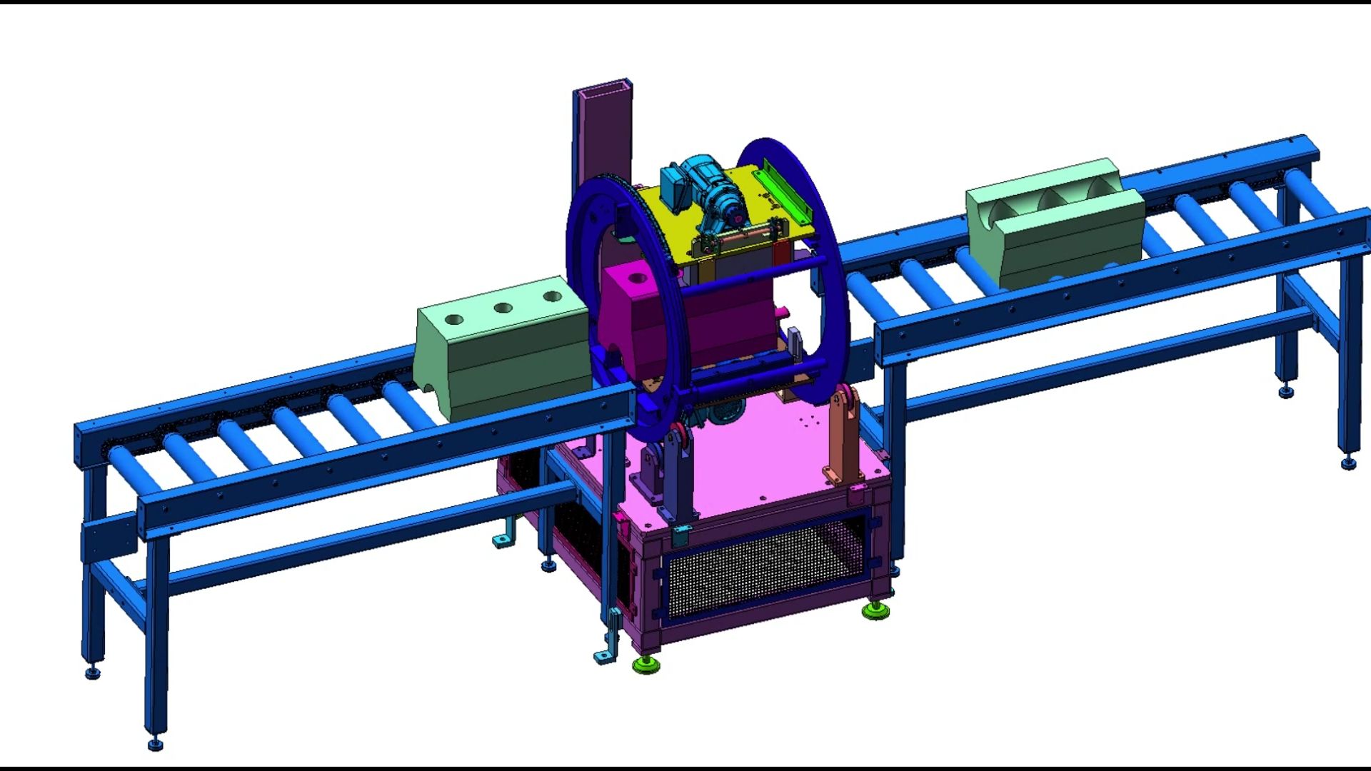 180度链条翻转机构设计,链条驱动怎么实现翻转?