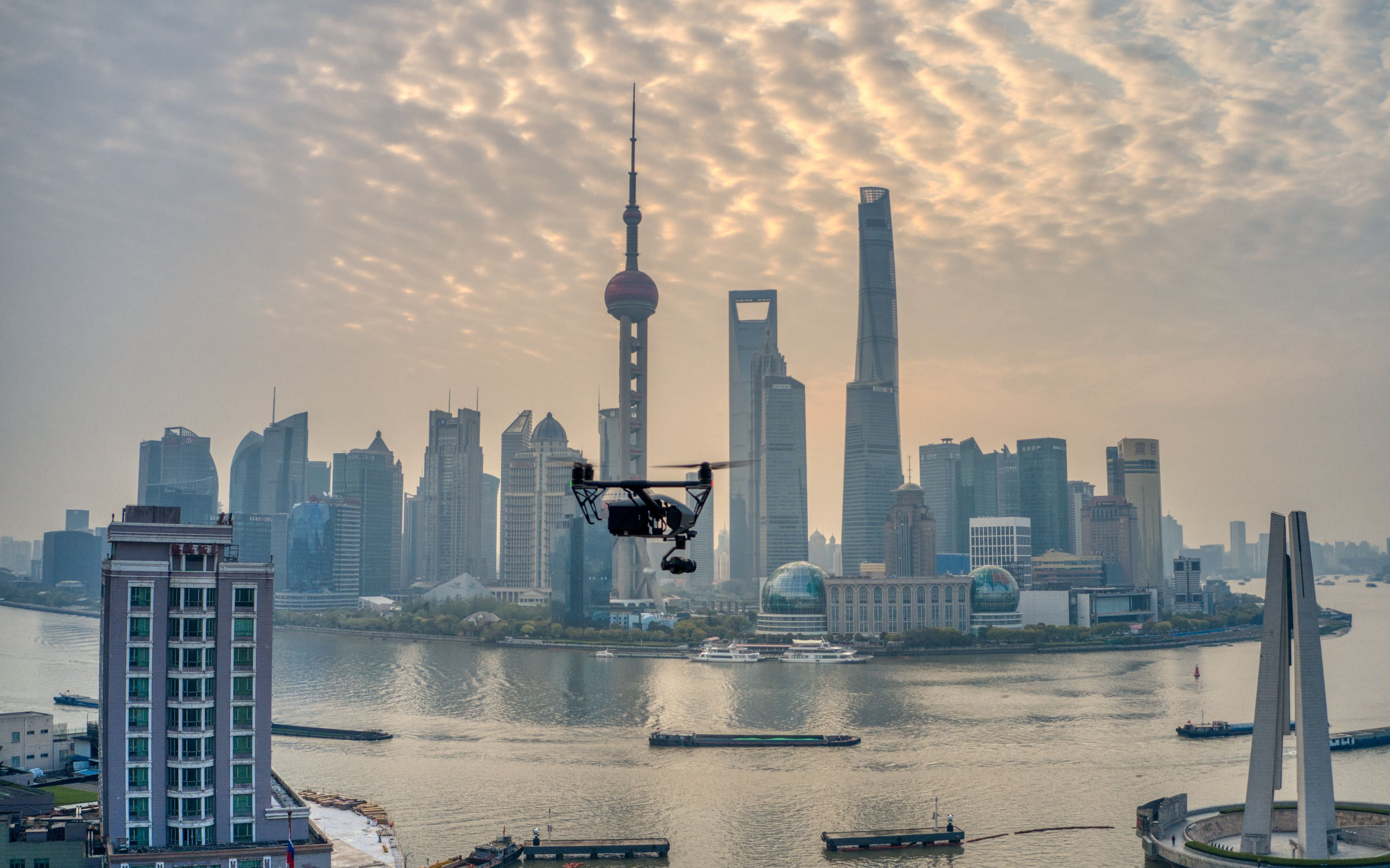 上海外滩航拍,我已经醉了.