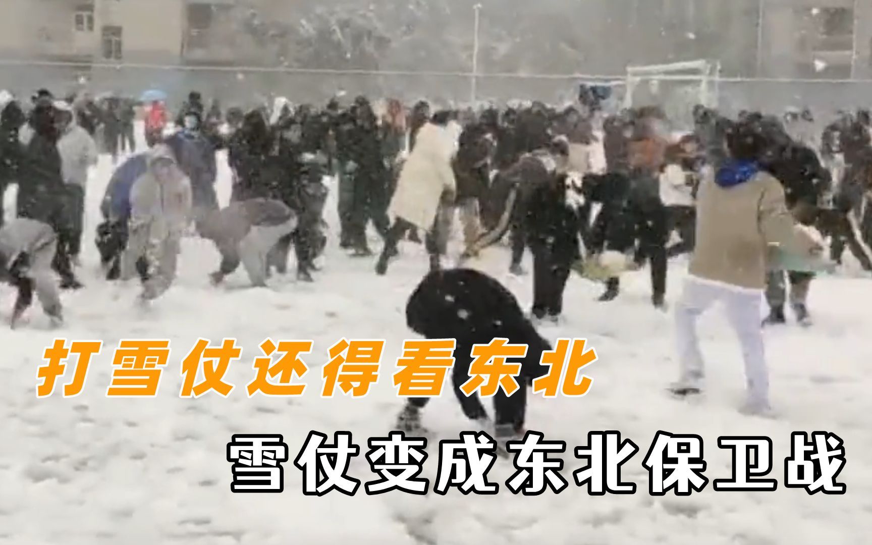 [图]打雪仗还得看东北 雪仗秒变东北保卫战