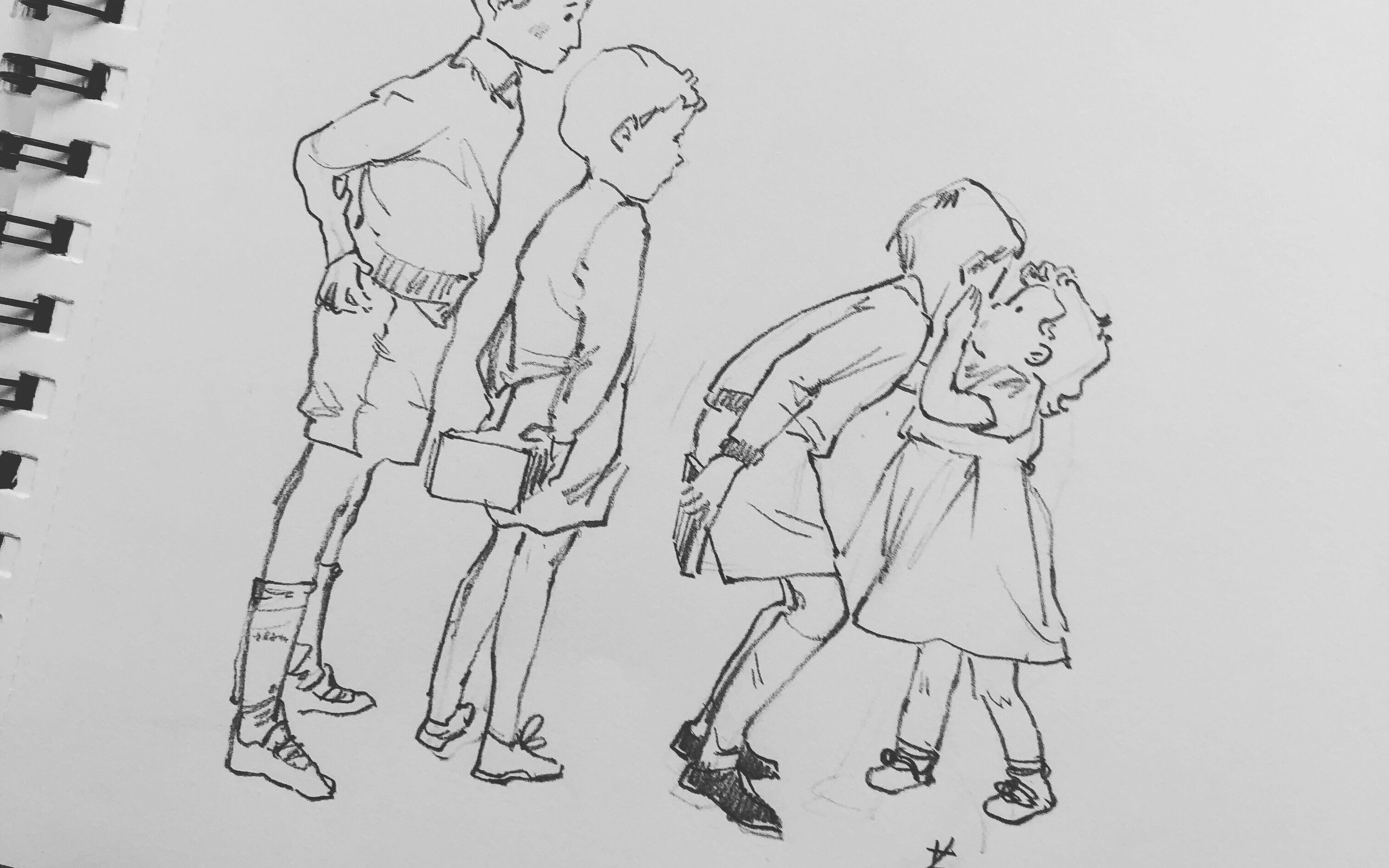 平均三分钟的单人物速写