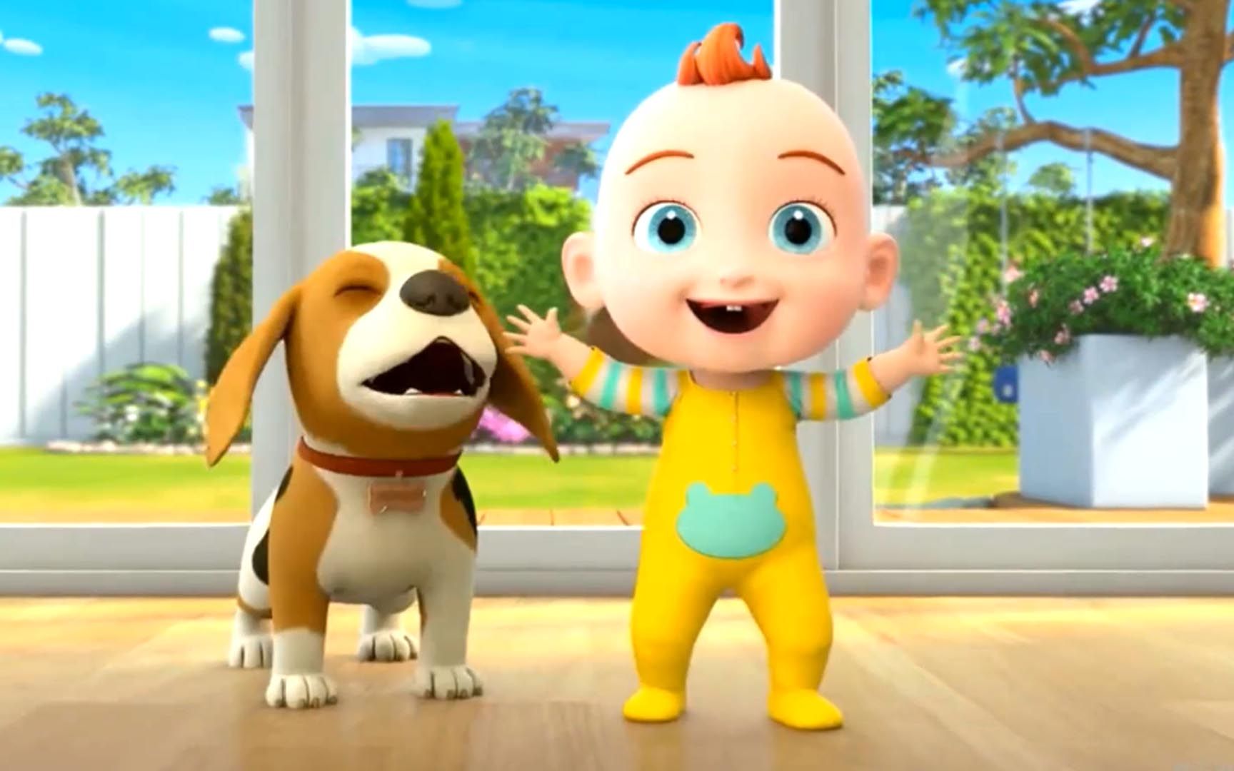 jojo成长日记:和狗狗捉迷藏 宝宝巴士游戏