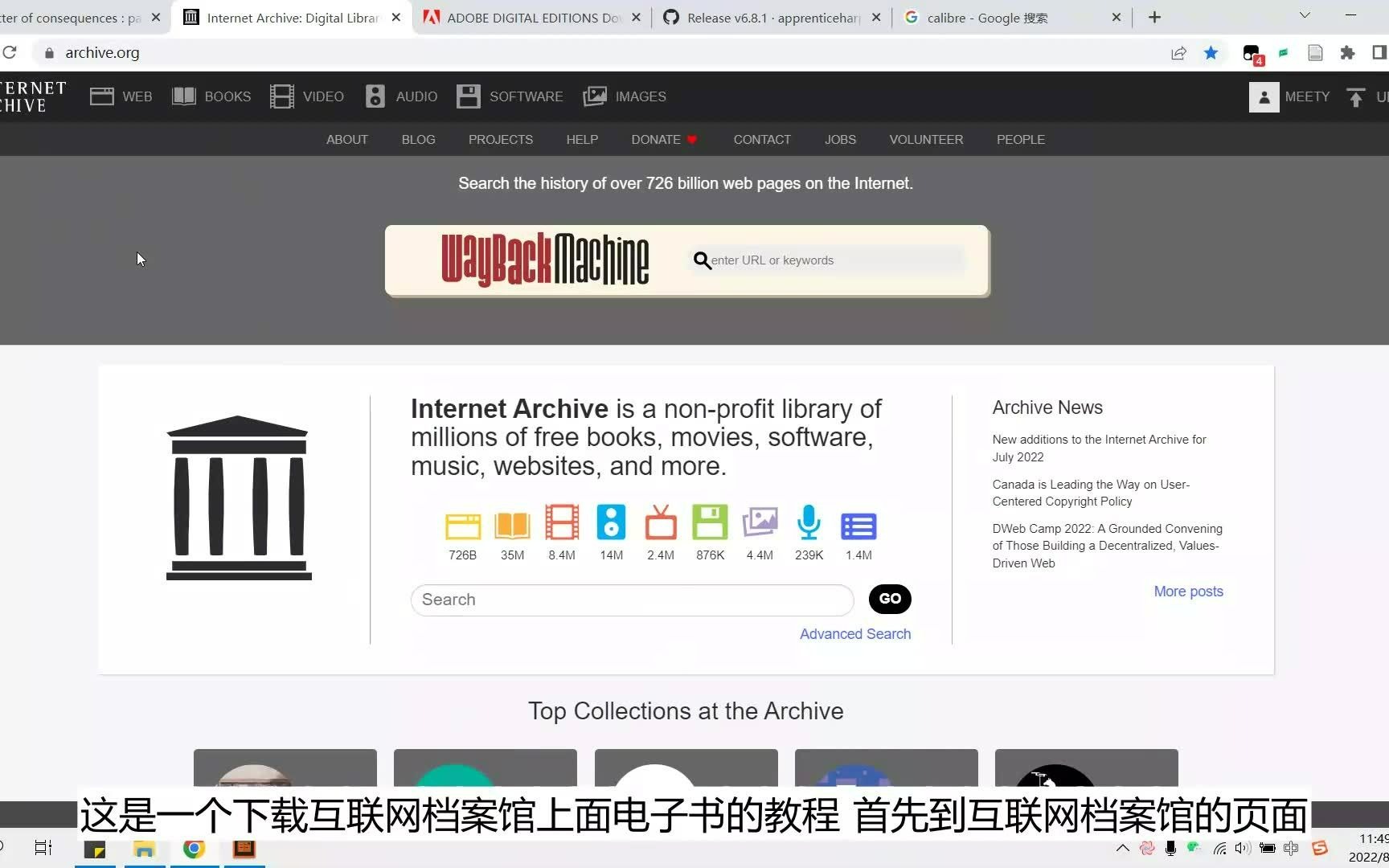 [图]Internet Archive中电子书pdf的下载