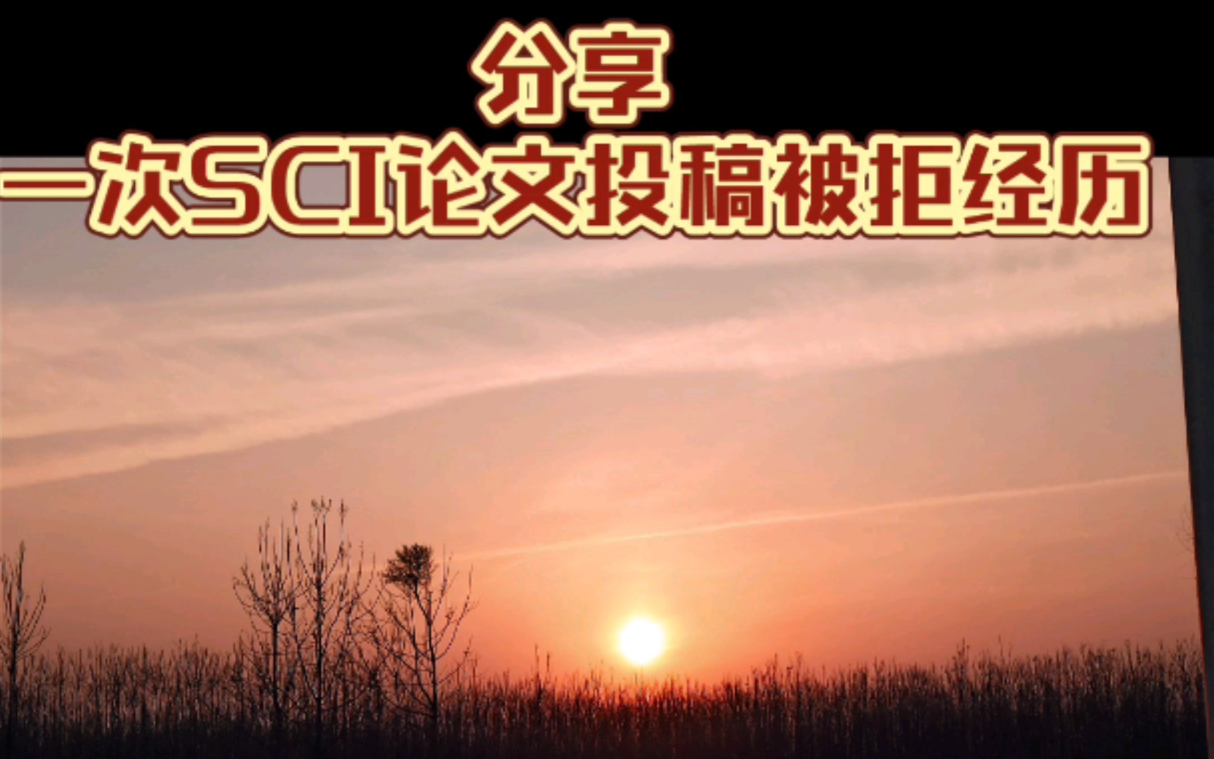 分享一次SCI论文投稿被拒经历哔哩哔哩bilibili