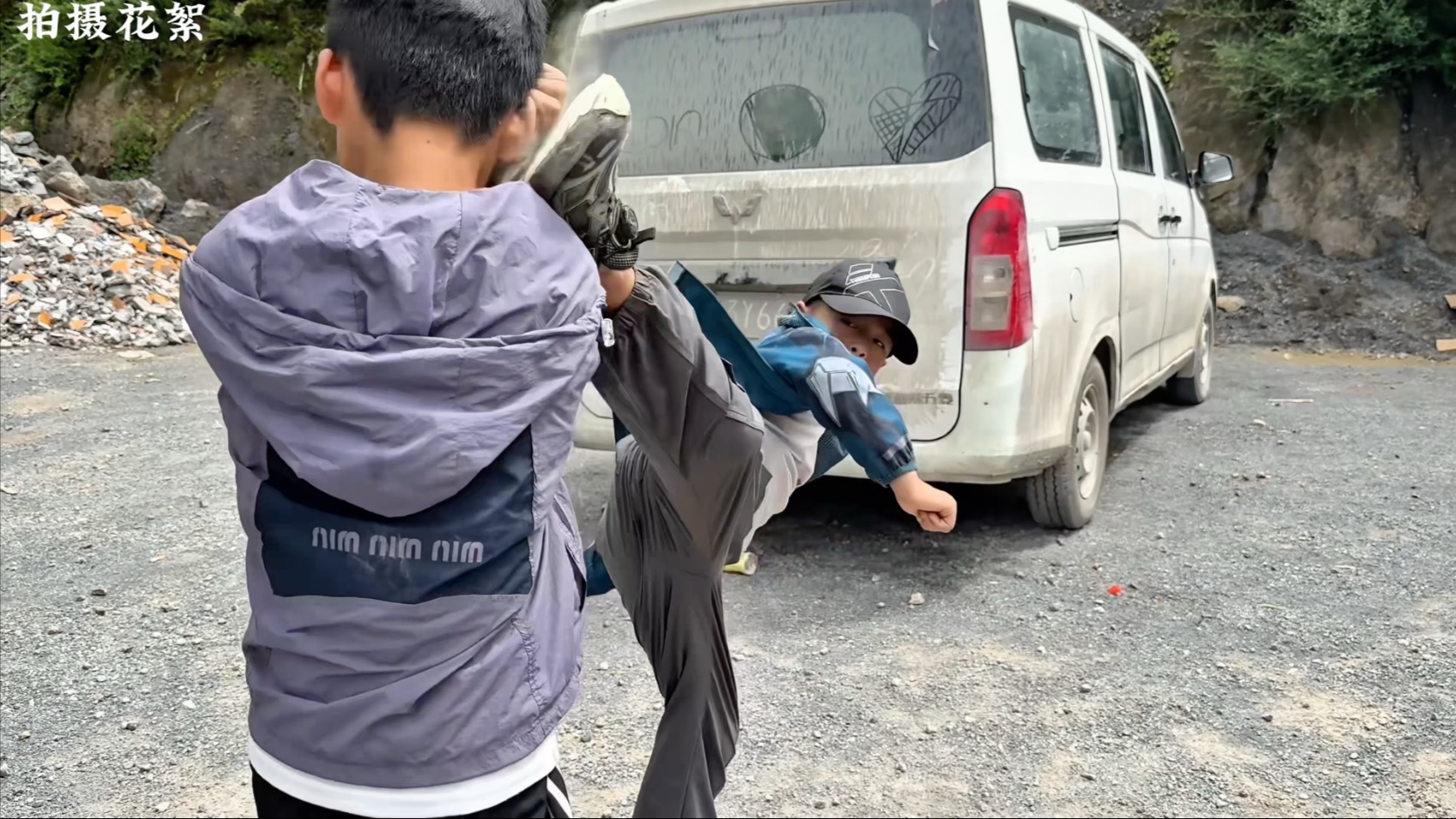 正片VS拍摄花絮，给小孩哥完成一个功夫梦