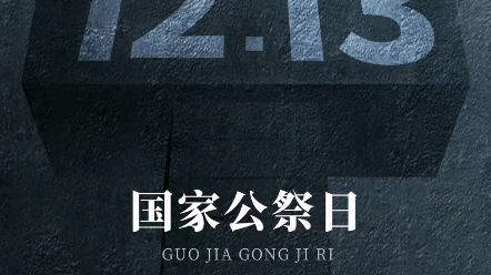 12月13日是国家公祭日,为纪念南京大屠杀30万遇难同胞所做的纪念视频.哔哩哔哩bilibili