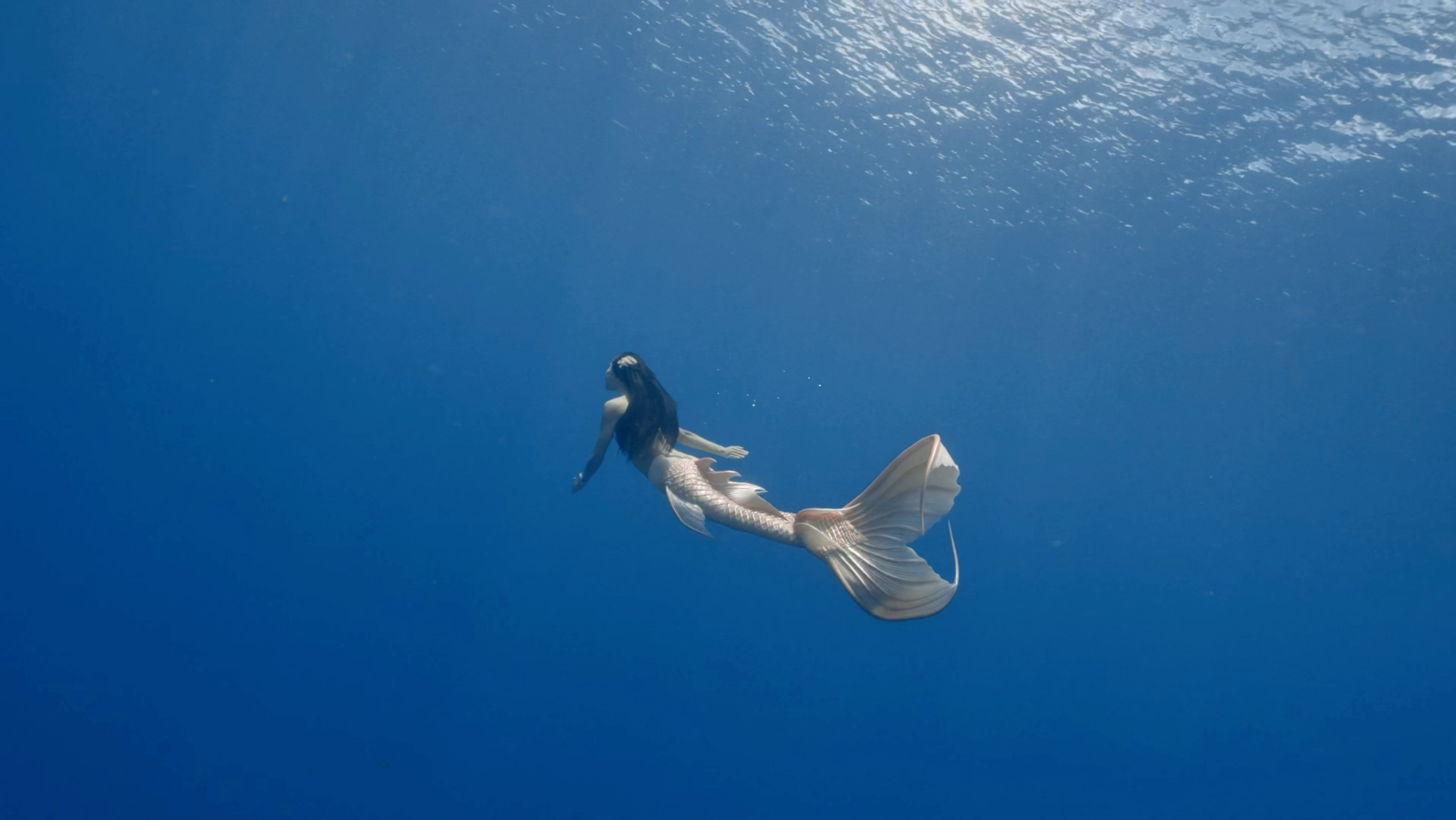 美人鱼潜水丨一镜到底记录一次完整的下潜-mermaid安向鹿-mermaid安向
