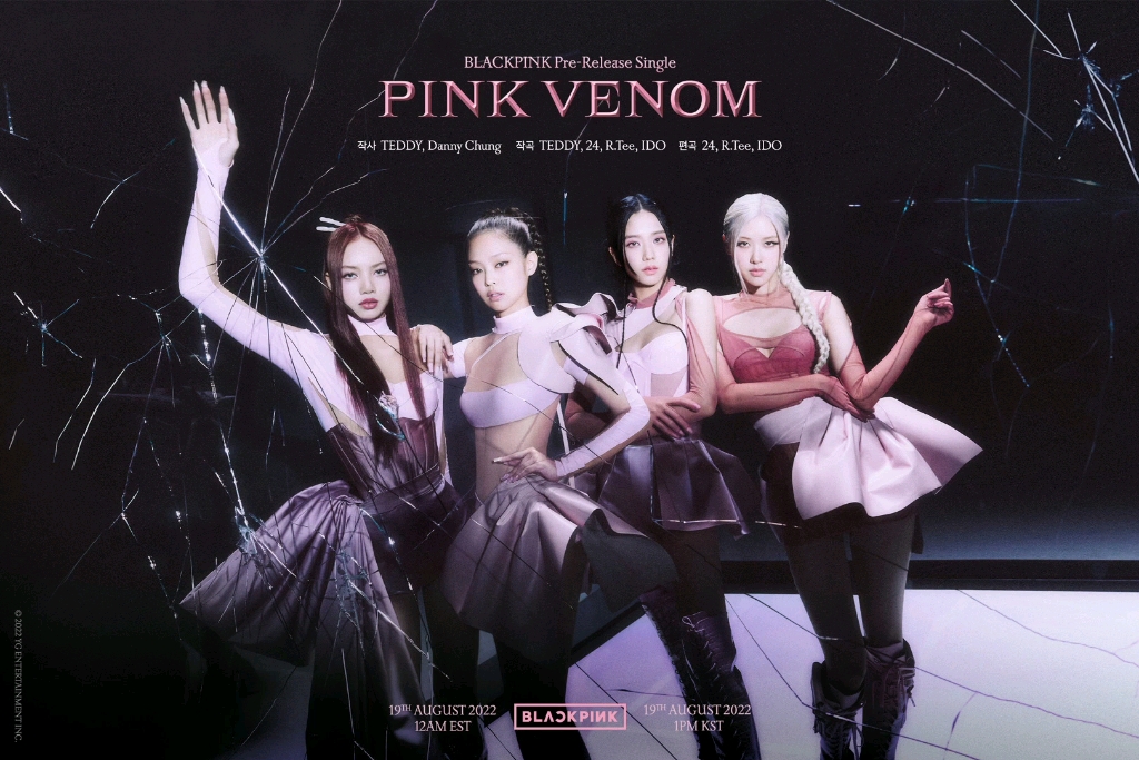 BLACKPINK正规二辑先行曲《PINK VENOM》制作信息海报公开哔哩哔哩bilibili