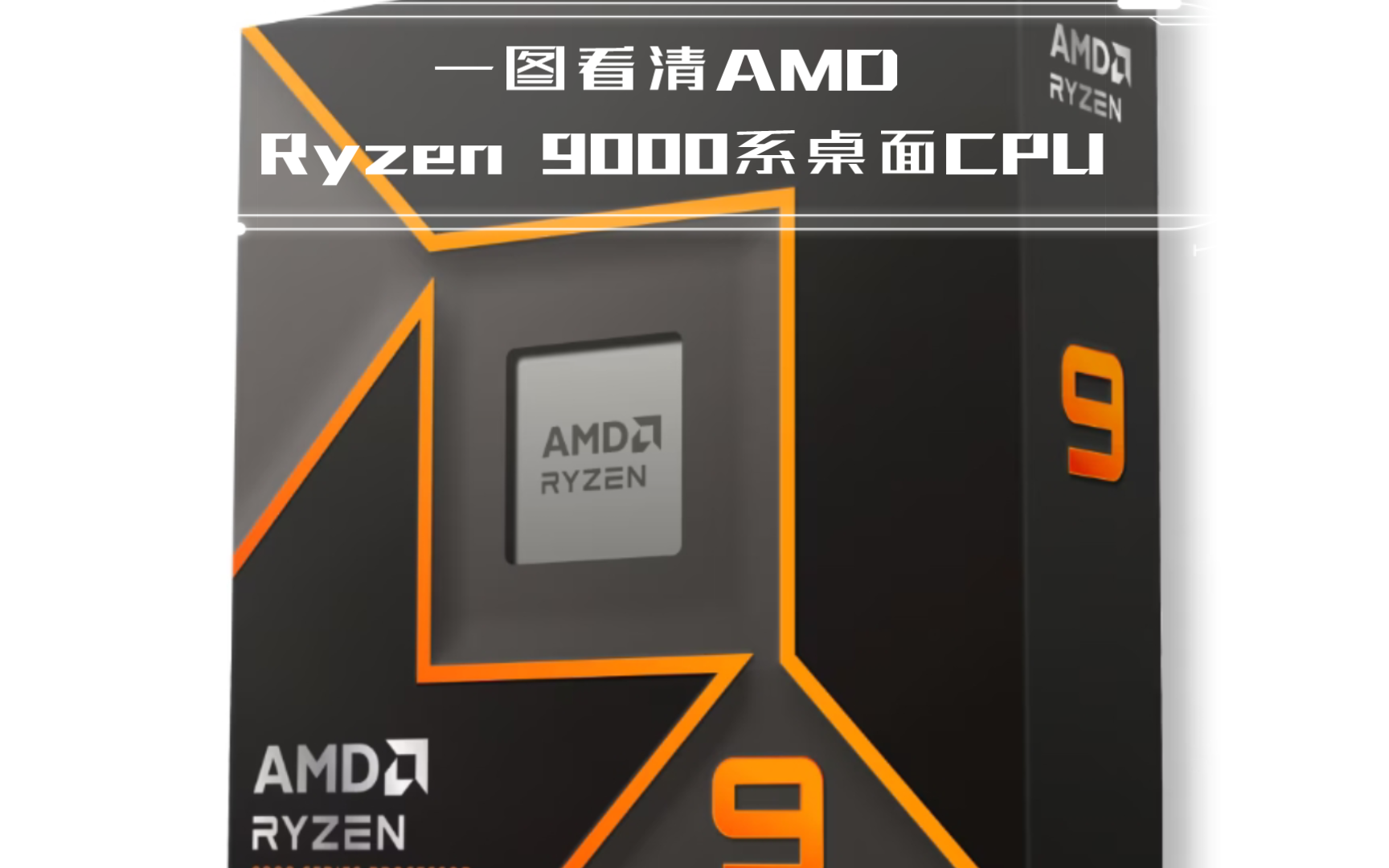 一图看清AMD Ryzen 9000系桌面CPU哔哩哔哩bilibili