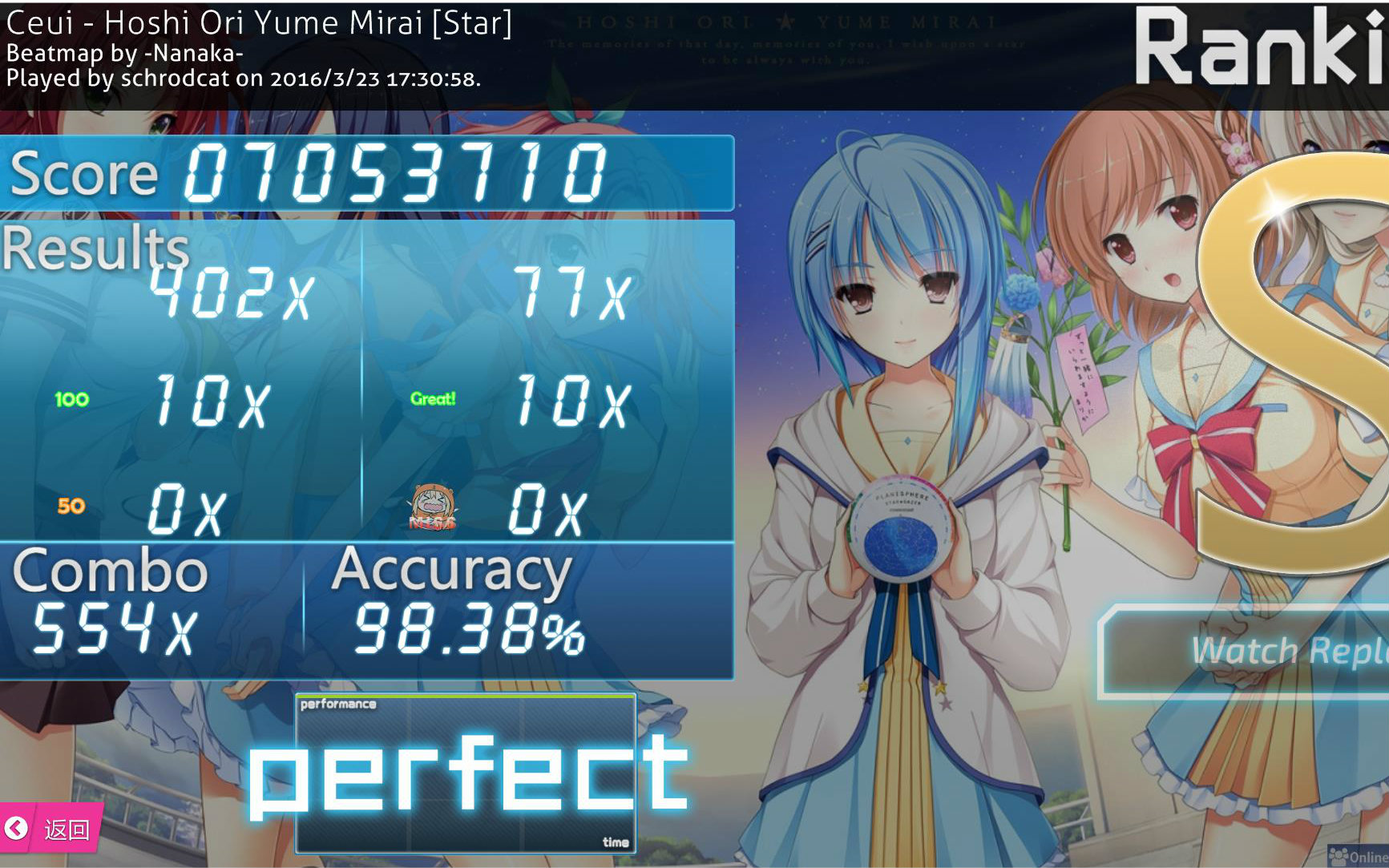 osu!std ceui hoshi ori yume mirai[star 98.